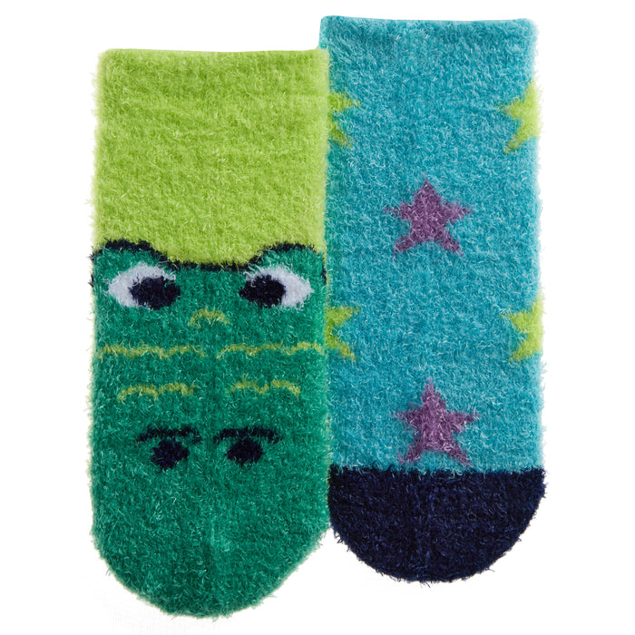 Baby Fuzzy Crocodile Socks 2 Pairs