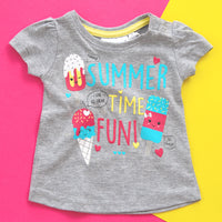 Baby Girls Ice Cream T-Shirts 2 Pack