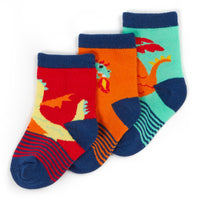 Baby Cotton Rich Dragons Socks 3 Pairs