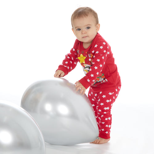 Baby Christmas Present Red Pyjama Set