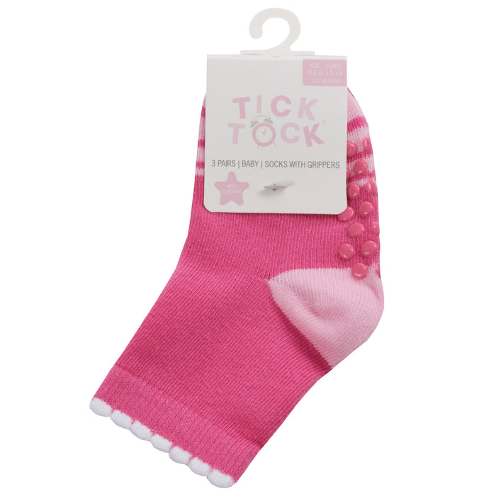 Baby Cotton Rich Pink Socks 3 Pairs