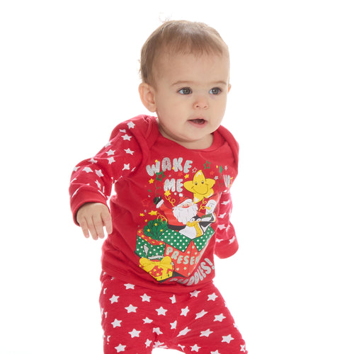 Baby Christmas Present Red Pyjama Set