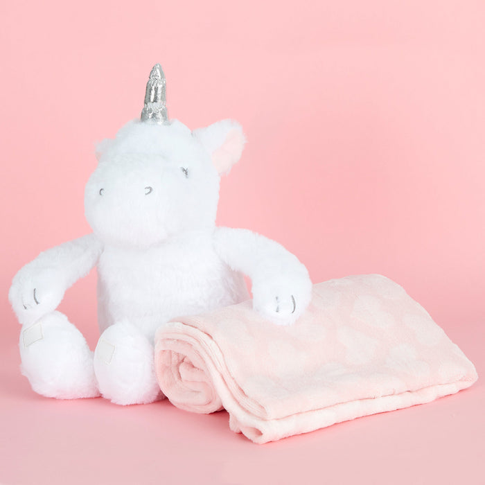 Baby Girls Unicorn Toy and Blanket