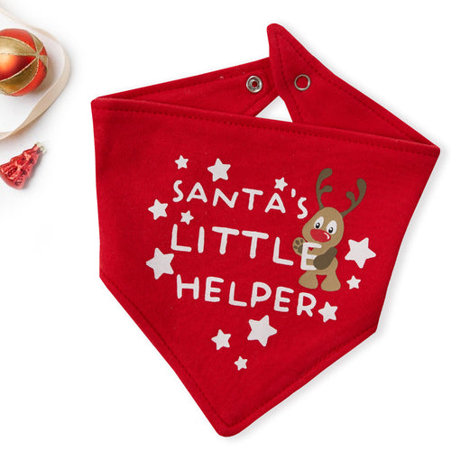 Baby Christmas Reindeer 3 Piece Hat Bib and Socks Gift Set
