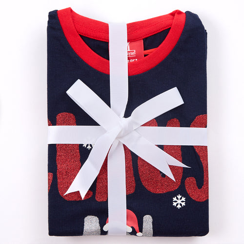 Unisex Kids Claus in Training Christmas Cotton Pyjama Set