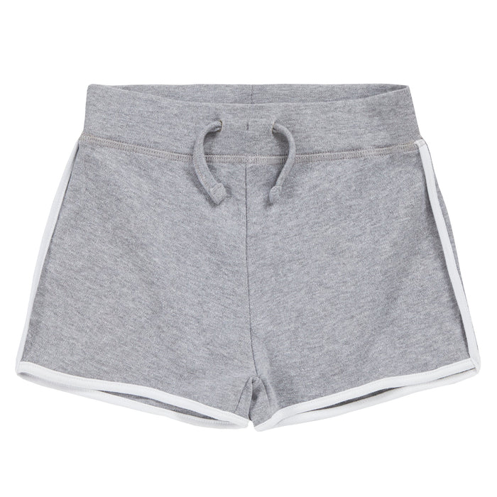 Girls 100% Cotton Sport Summer Shorts Grey