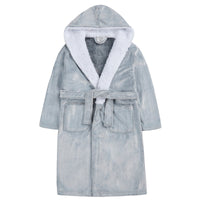 Girls Frosted Grey Robe