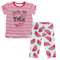 Girls Watermelon T-Shirt and Leggings Outfit