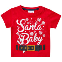 Baby Girls Boys Santa Novelty T-Shirt
