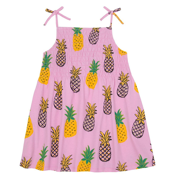 Girls Pink Pineapple Dress