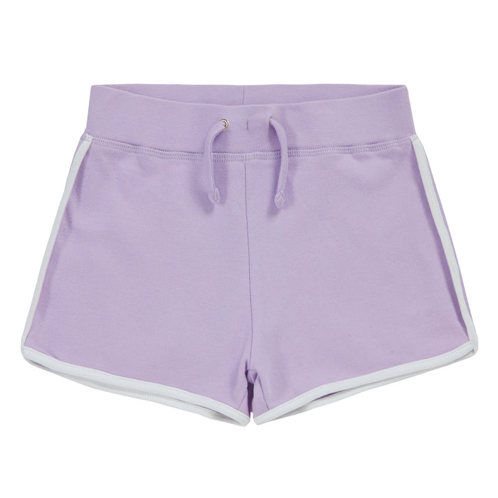 Girls 100% Cotton Sport Summer Shorts Lilac