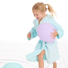 Girls Solid Mint Robe