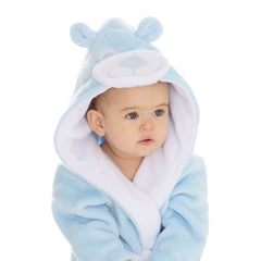 Baby Novelty Teddy Bear Blue Robe