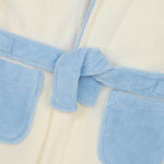 Childrens Fleece Hooded Dressing Gown Cream