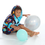 Boys Dragon Print Robe