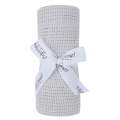 Baby Girls Cellular Blanket 70 x 90cm Grey
