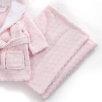 Baby Circles Embossed Pink Blanket