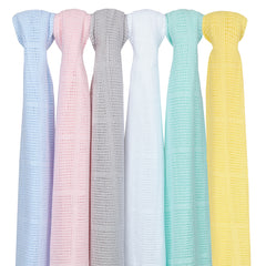 Baby Cellular Cotton Blue Blanket