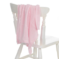 Baby Cellular Cotton Pink Blanket