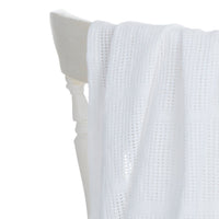 Baby Cellular Cotton White Blanket