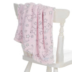 Baby Elephant Jacquard Pink Blanket
