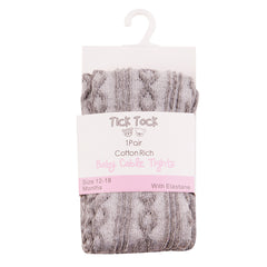 Baby Cable Knit Grey Tights 1 Pair