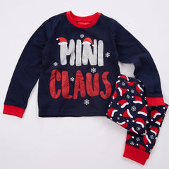 Unisex Infant Kids Mini Claus Christmas Cotton Pyjama Set