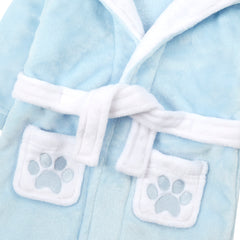 Baby Novelty Teddy Bear Blue Robe