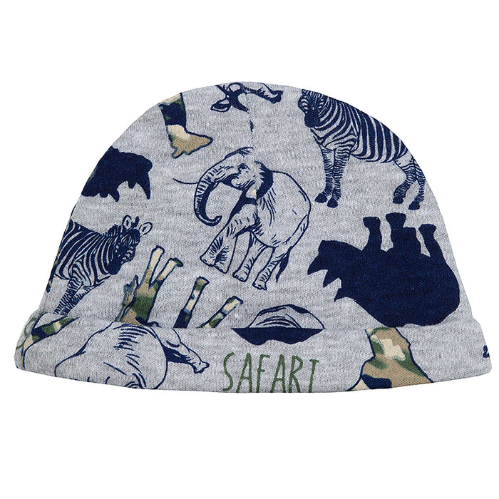 Baby Safari Animals Sleepsuit and Hat 2 Piece Set