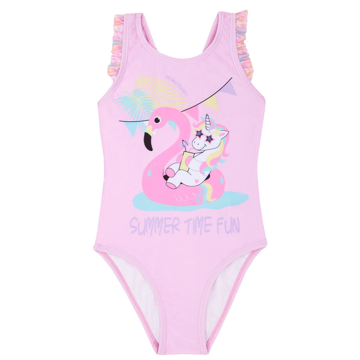 Girls Unicorn One Piece Swimsuit