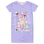 Girls Sweet Treats Purple Nightie