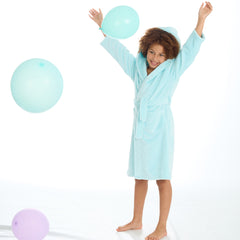 Girls Solid Mint Robe