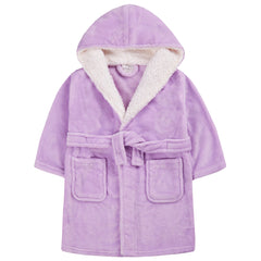 Girls Plain Purple Robe