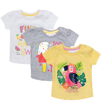 Baby Girls Cute T-shirts 3 Pack