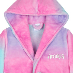 Girls Personalised Mermaid Ombre Robe