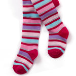 Baby Glitter Striped Pink Tights 1 Pair
