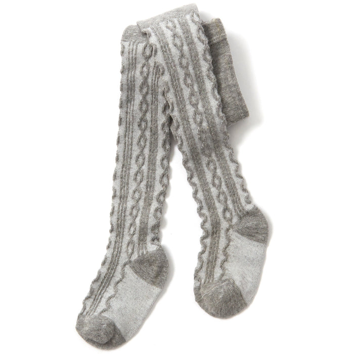Baby Cable Knit Grey Tights 1 Pair