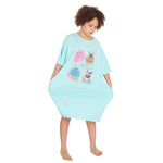 Girls Oversized Green Sleep Dress