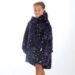 Girls Celestial Print Oversized Blanket Hoodie