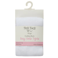 Baby Cotton Rich White Tights 1 Pair