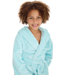 Girls Solid Mint Robe