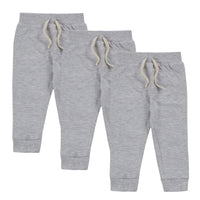 Baby Cotton GreyJoggers 3 Pack