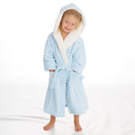Girls Corded Blue Robe