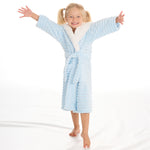 Girls Corded Blue Robe