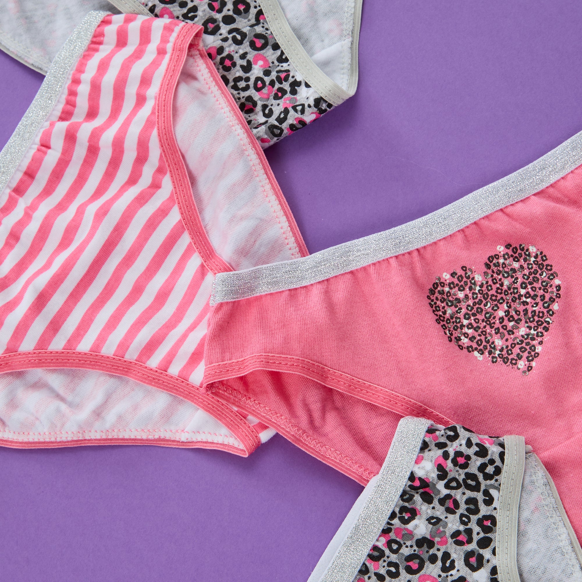 6-Pack Breathable Cotton Girls' Underwear Briefs Set UK