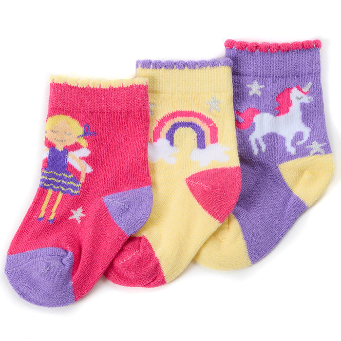 Baby Cotton Rich Fairy Socks 3 Pairs