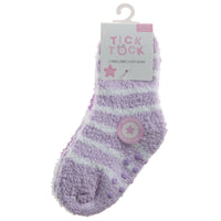 Baby Cosy Non Slip Purple Socks 2 Pairs