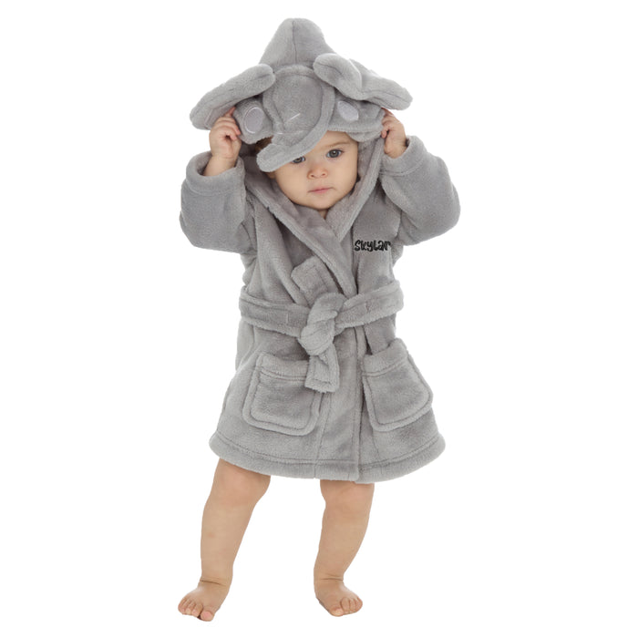 Personalised Baby Elephant Robe