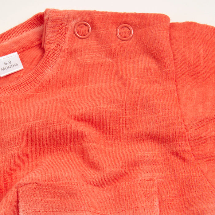 Baby Boys Dip-dye Orange T-Shirt 