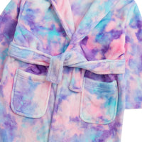 Girls Tie Dye Lilac Robe